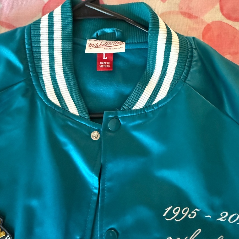 Mitchell & Ness Teal Jacksonville Jaguars Jacket